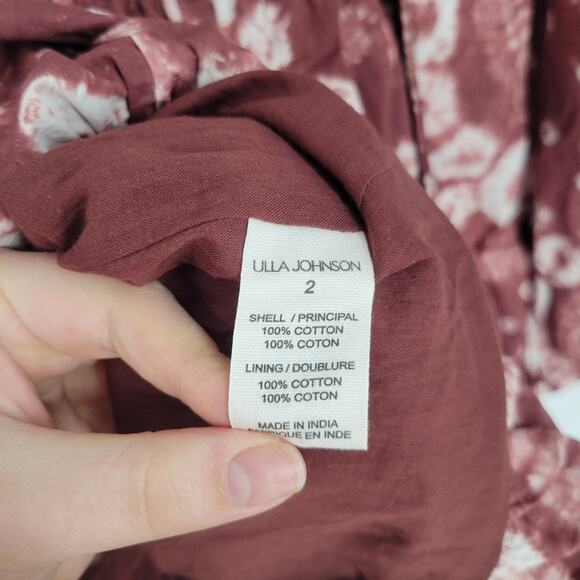 Ulla Johnson Handmade Syrah Shibori Martine Mini Dress 2 - Picture 11 of 13